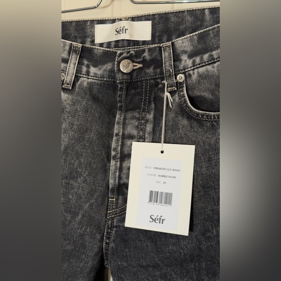 SÉFR STRAIGHT CUT JEAN IN MARBLE WASH | SIZE 29 MENS - Picture 5 of 12